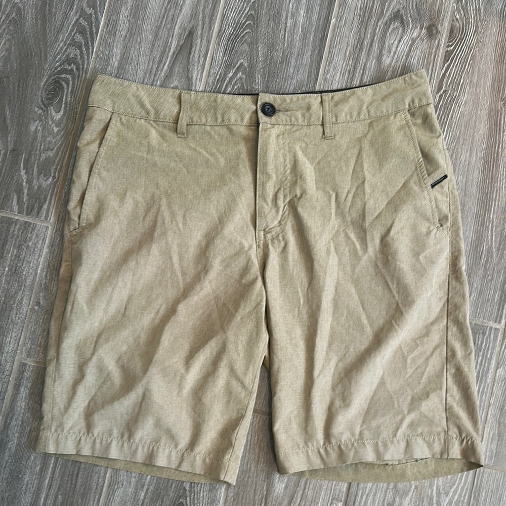 Men's Nitrous Black Tan quick dry stretch board casual hybrid Shorts size 33